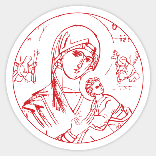 Theotokos - Perpetual Help Sticker